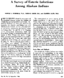 A survey of enteric infections among Alaskan Indians