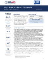 West Africa  Ebola Outbreak Fact Sheet 3 Fiscal Year FY 2014