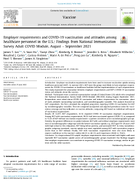 Employer requirements and COVID19 vaccination and attitudes among healthcare personnel in the US findings from National Immunization Survey Adult COVID Module August  September 2021
