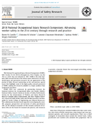 2018 National Occupational Injury Research Symposium Advancing Worker Safety in the 21st Century Through Research and Practice