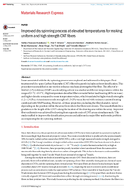 Improved dry spinning process at elevated temperatures for making uniform and high strength CNT fibers