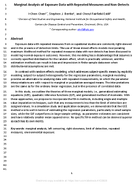 Marginal analysis of exposure data with repeated measures and nondetects