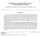 Instruments for Monitoring Stability of Underground Openings