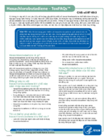 Hexachlorobutadiene  ToxFAQs CAS so 87683