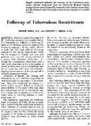 Followup of tuberculous recalcitrants