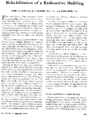 Rehabilitation of a radioactive building