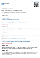 CDC Respiratory Virus Updates