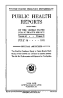 Public Health Reports  v 46 no 30  cover