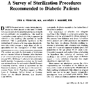 A Survey Of Sterilization Procedures Recommended To Diabetic Patients