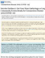 Interim Guidance Get Your Mass Gatherings or Large Community Events Ready for Coronavirus Disease 2019 COVID19 March 3 2020