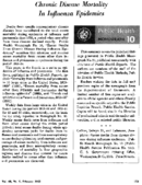 Chronic disease mortality in influenza epidemics