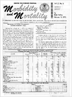 Morbidity and Mortality Weekly Report Vol 21 No 6 week ending February 12 1972