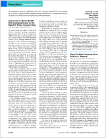 Signaltonoise crossover dose Sand et al Respond