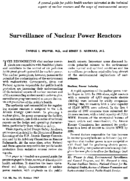 Surveillance Of Nuclear Power Reactors