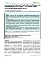 Addressing the Neglected Tropical Disease Podoconiosis in Northern Ethiopia Lessons Learned from a New Community Podoconiosis Program