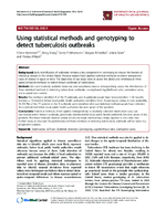 Using statistical methods and genotyping to detect tuberculosis outbreaks