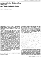 Advances In The Epidemiology Of Injuries As A Basis For Public Policy