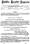 Public health reports  v 15 no 30 July 27 1900