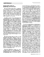 Physical activity behavioral epidemiology and public health