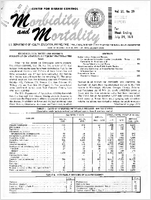 Morbidity and Mortality Weekly Report Vol 20 No 29 week ending July 24 1971