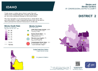 ID Congressional District 02 Stroke and Stroke Centers Map 118th Congress