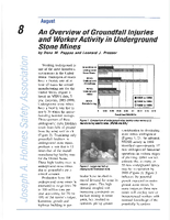 An Overview of Groundfall Injuries and Worker Activity in Underground Stone Mines