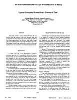 Typical Complete StressStrain Curves of Coal