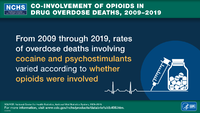 Coinvolvement of opioids in drug overdose deaths 20092019