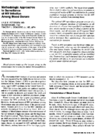 Methodologic Approaches To Surveillance Of HIV Infection Among Blood Donors