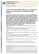 Variation in the ICAM1ICAM4ICAM5 locus is associated with systemic lupus erythematosus susceptibility in multiple ancestries