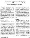 European Approaches To Aging