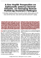 A One Health Perspective on Salmonellaenterica Serovar Infantis an Emerging Human MultidrugResistant Pathogen