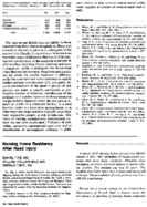 Nursing home residency after head injury