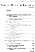 Public Health Report  v 68 no 6  table of contents
