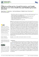 Collection of Data on Sex Sexual Orientation and Gender Identity by US Public Health Data and Monitoring Systems 20152018