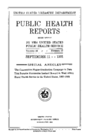 Public Health Reports  v 46 no 37  cover