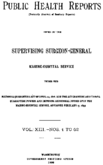 Public Health Reports  vol XIII nos 1 to 52  index