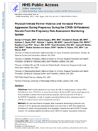 Physical Intimate Partner Violence and Increased Partner Aggression During Pregnancy During the COVID19 Pandemic Results From the Pregnancy Risk Assessment Monitoring System