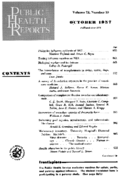 Public Health Rep v 72 no 10  table of contents
