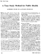 A time study method for public health