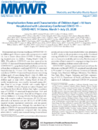 Hospitalization Rates and Characteristics of Children Aged 18 Years Hospitalized with Laboratoryconfirmed COVID19  COVIDNET 14 States March 1July 25 2020