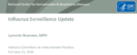 Influenza surveillance update
