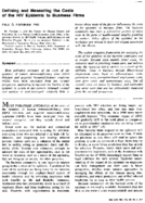 Defining and measuring the costs of the HIV epidemic to business firms