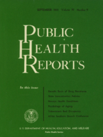 Public Health Reports  v 70 no 9  cover