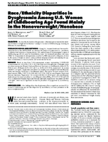 RaceEthnicity Disparities in Dysglycemia Among US Women of Childbearing Age Found Mainly in the NonoverweightNonobese
