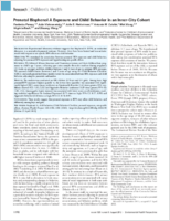 Prenatal Bisphenol A Exposure and Child Behavior in an InnerCity Cohort