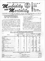 Morbidity and Mortality Weekly Report Vol 18 No 34 week ending August 23 1969