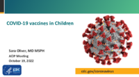 COVID19 vaccines in children