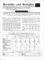 Morbidity and Mortality Weekly Report Vol 12 No 27 for Release July 12 1963