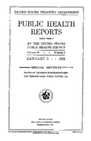 Public Health Reports  v 46  no 1  cover